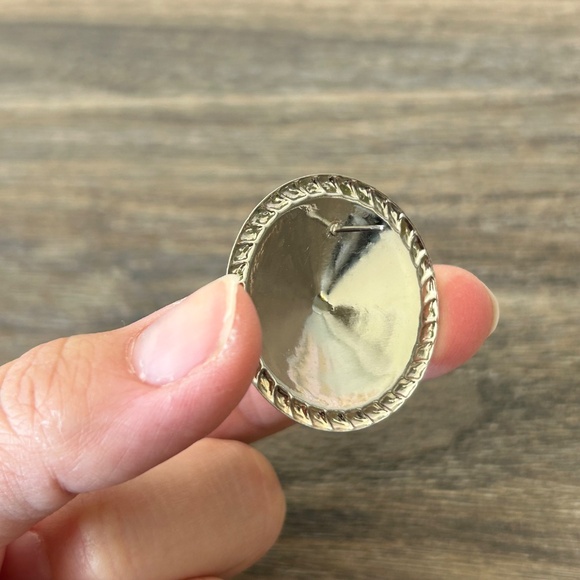 Vintage Artisan Pastel Swirl Lightweight Silvertone Post Earrings - Picture 3 of 6